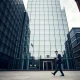 Modern corporate office building in London representing Capita headquarters under overcast sky