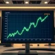 Osmosis price chart showing a 290% rally on a digital trading screen