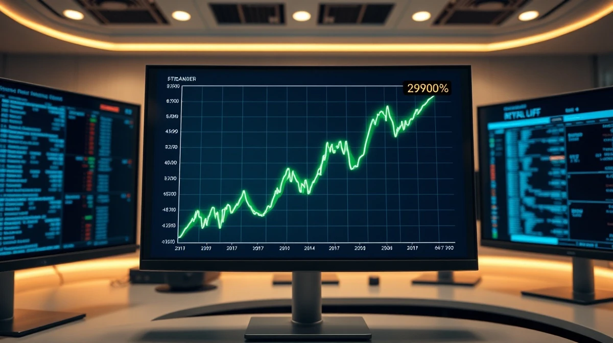 Osmosis price chart showing a 290% rally on a digital trading screen