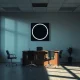 Empty office of bankrupt fintech startup Parker with dark sign