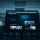 Government website war.gov/ufo displaying UFO and UAP files on a monitor in a secure office