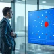 Financial analyst studying a data visualization showing concentration risk versus diversification in a portfolio.