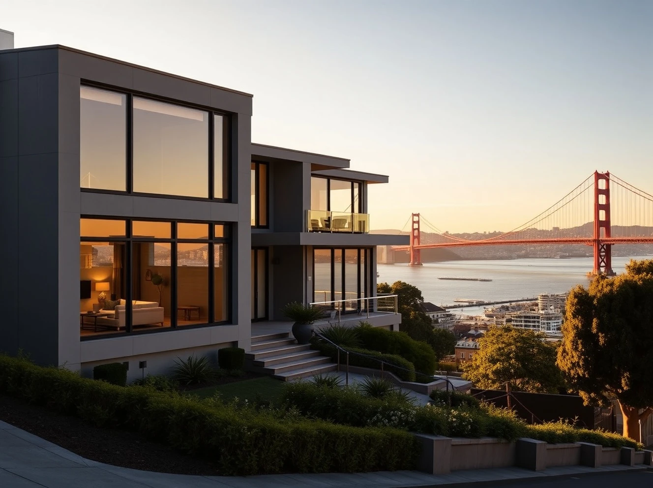 A luxury home in San Francisco's Cow Hollow neighborhood, representing the city's booming high-end real estate market.