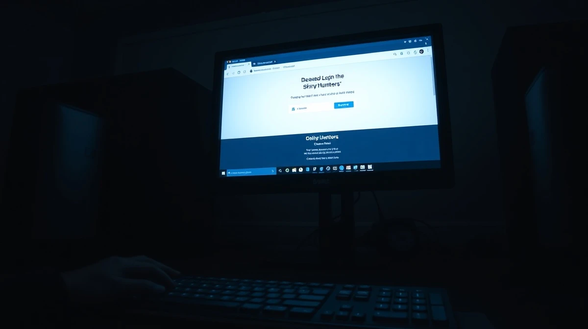 Defaced Canvas login screen with ShinyHunters extortion message in a dim school computer lab