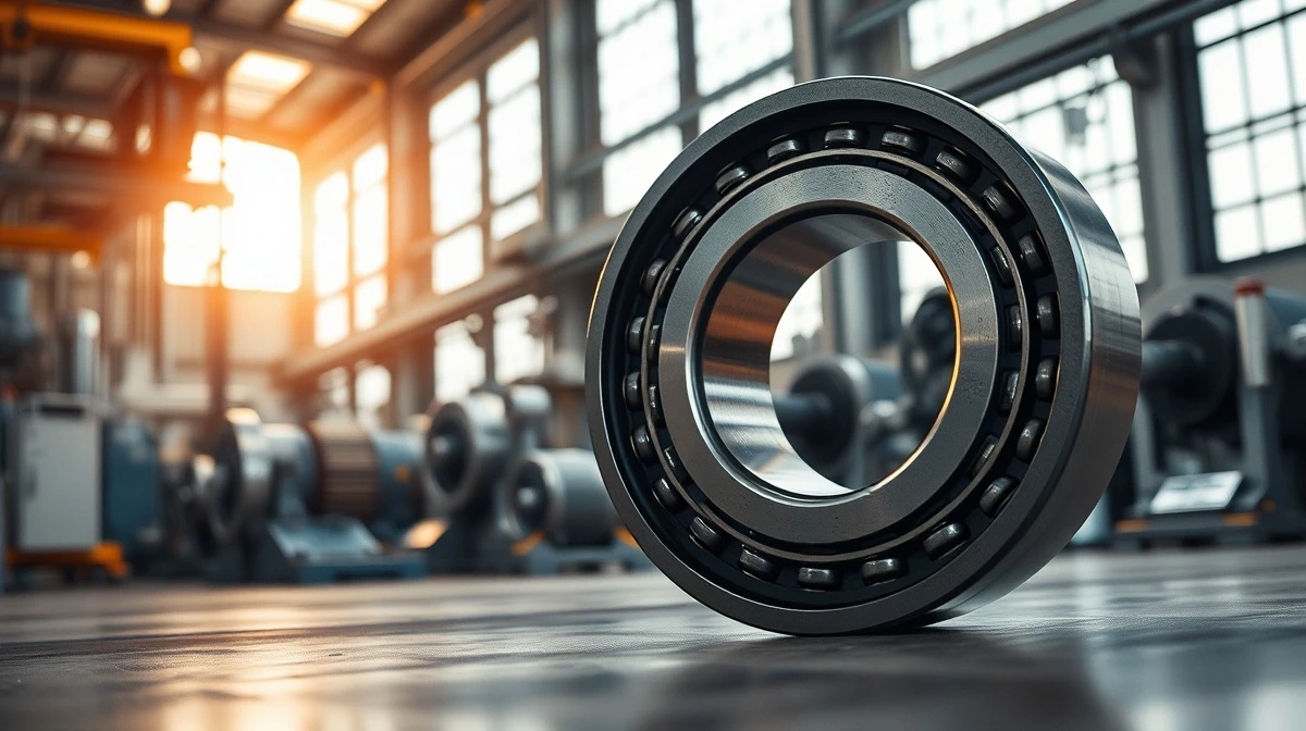 Industrial bearings in a modern manufacturing facility representing Timken Co.