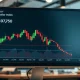 US Dollar Index chart showing decline toward 97.50 support level on trading screen