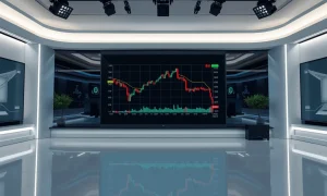 Forex trading chart showing US Dollar declining amid reports of US-Iran peace negotiations.