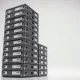 Towering stack of hard drives representing VirusTotal's 31 petabytes of malware data, compared to the Eiffel Tower silhouette