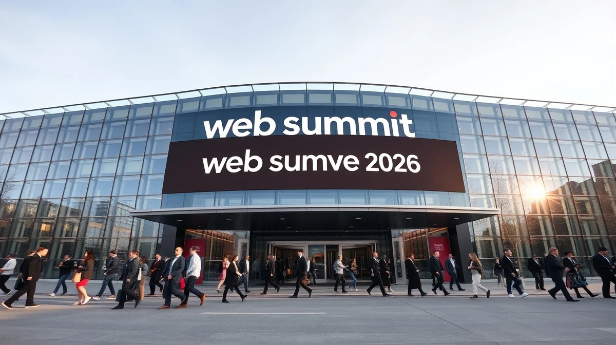 Vancouver Convention Centre hosting Web Summit 2026 with attendees entering the venue