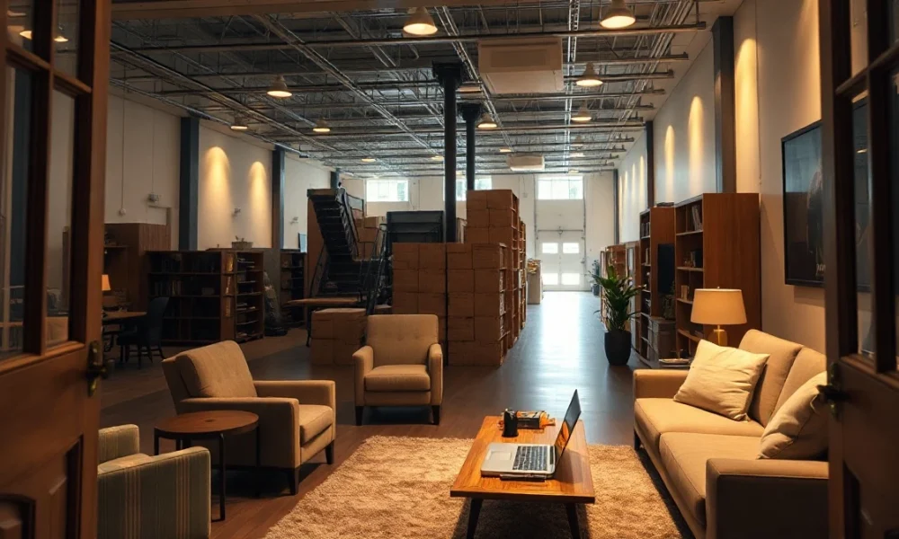 Interior of a fully furnished house inside the FBI's Kinetic Cyber Range training facility in Huntsville, Alabama.