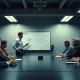 Founder pitching to VCs in a boardroom as one investor sleeps