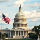 US Capitol building on a cloudy day, symbolizing legislative uncertainty for the CLARITY Act.