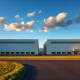 Exterior of General Motors' new Battery Cell Development Center at the Warren Tech Center in Michigan.