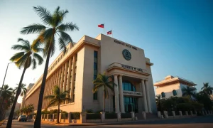 Reserve Bank of India headquarters in Mumbai on a sunny afternoon