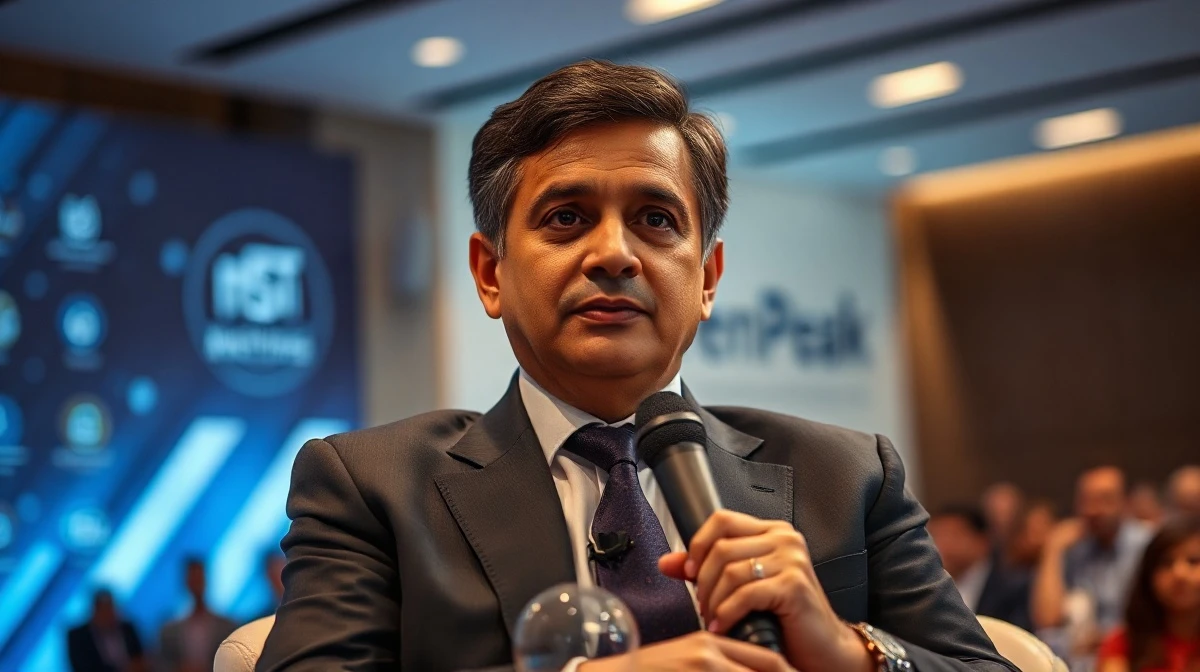 Dilip Asbe, MD and CEO of NPCI, interviewed at Mumbai Tech Week 2026 discussing AI in UPI payments.