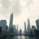 Overcast view of Shanghai's Pudong skyline representing China's economic outlook for 2Q26