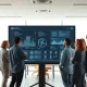 Team of engineers and designers collaborating on AI code in a modern Bay Area office