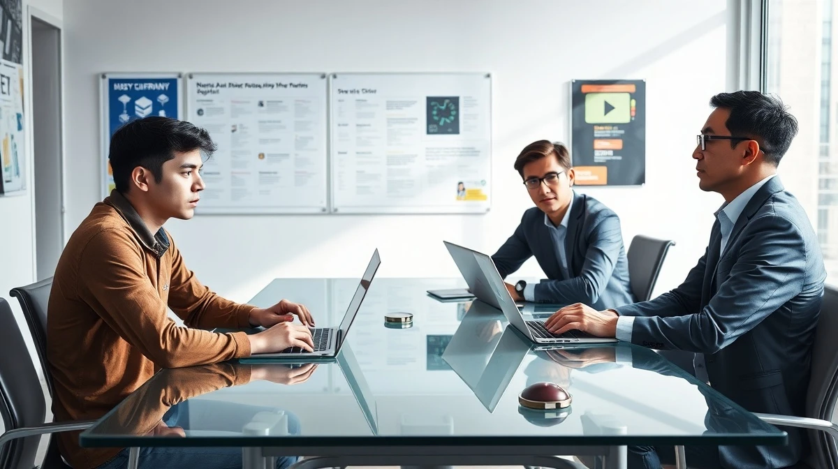 Fizz founders meet with VC Jerry Lu in a tense startup office meeting