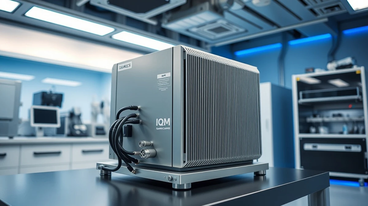 IQM quantum computer hardware in a laboratory in Espoo, Finland