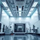 Interior of a semiconductor fabrication facility in Arizona, representing TSMC's advanced chip manufacturing.