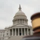 United States Capitol building on a cloudy day, representing Senate legislative action.