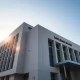 Bank Negara Malaysia headquarters in Kuala Lumpur on a clear day