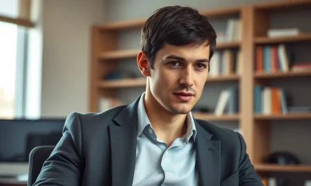 Reed Jobs, founder of Yosemite, in a thoughtful pose during an interview about cancer drug discovery.