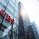 UBS office building in a US city on a sunny day