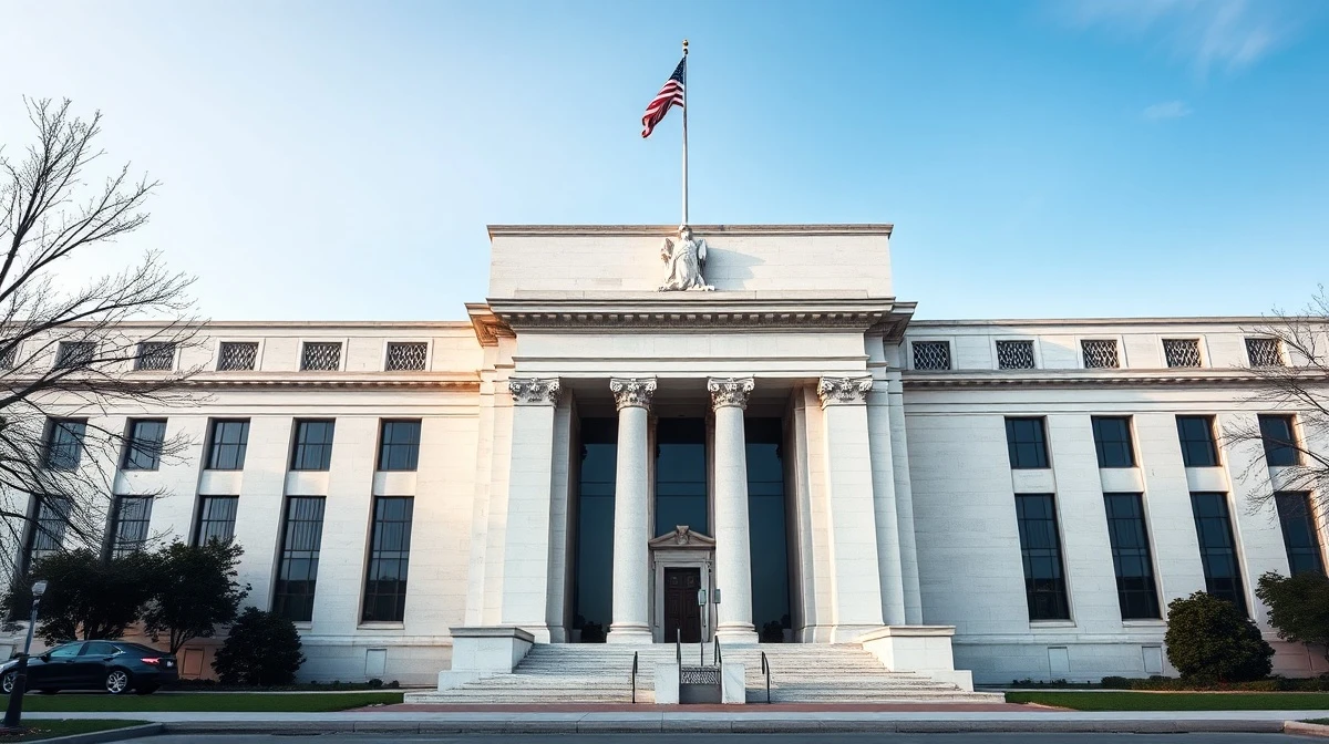 Exterior of the Federal Reserve building in Washington D.C.