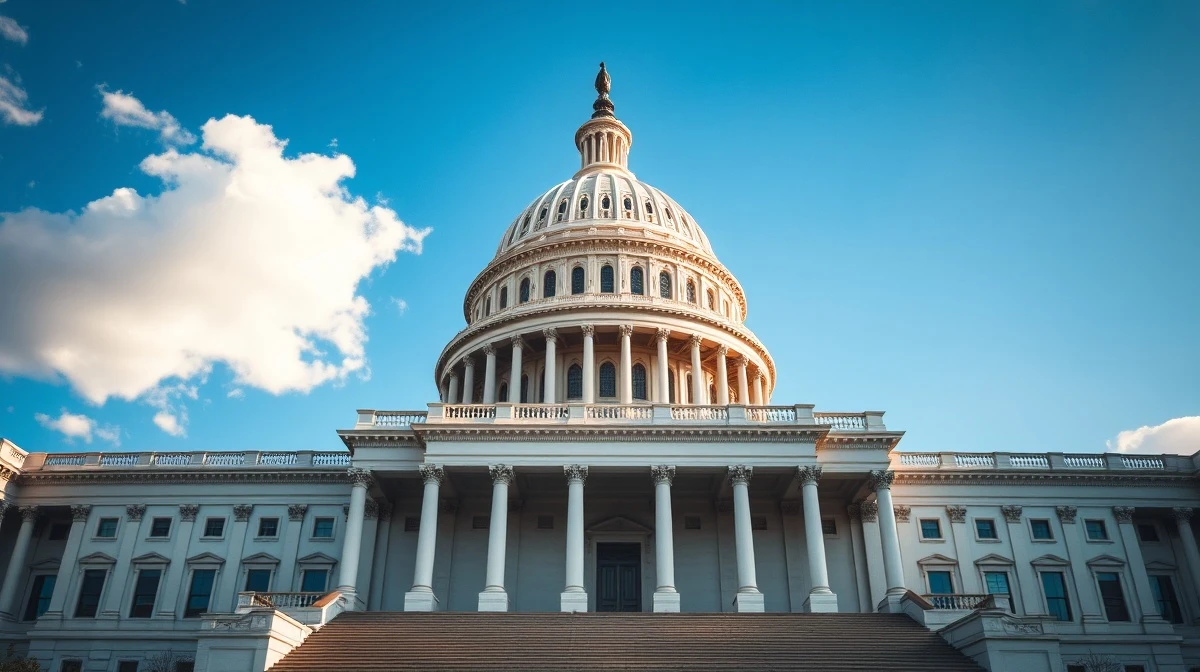 US Capitol building in Washington, D.C., representing the government's decision to revoke Iran's oil waiver.