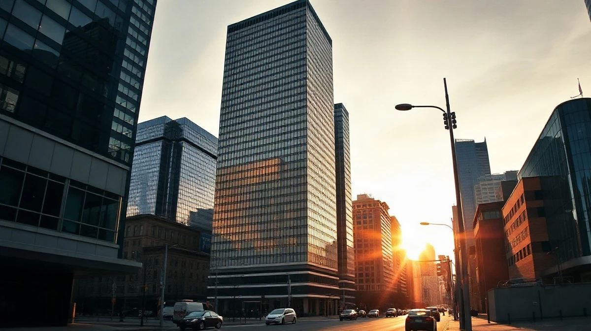 Toronto financial district skyline representing the Canadian economy ahead of Q2 GDP data release.