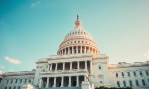 U.S. Capitol building under a clear sky, symbolizing legislative action on the CLARITY Act.