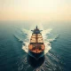 Oil tanker sailing through the Strait of Hormuz amid rising crude supply flows