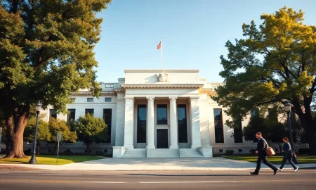 The Federal Reserve Building in Washington, D.C., where policymakers are expected to hold interest rates steady.
