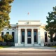 The Federal Reserve Building in Washington, D.C., where policymakers are expected to hold interest rates steady.
