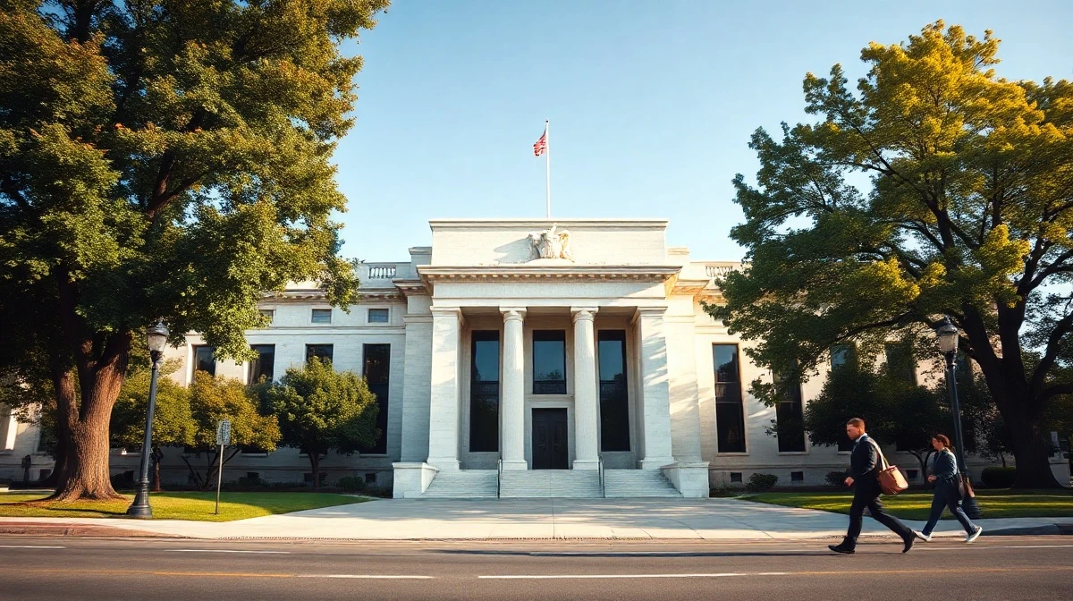 The Federal Reserve Building in Washington, D.C., where policymakers are expected to hold interest rates steady.
