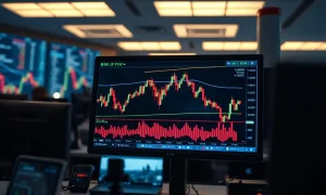EUR/JPY trading chart on a professional forex terminal screen