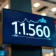 EUR/USD price chart showing resistance at 1.1560 on a trading screen