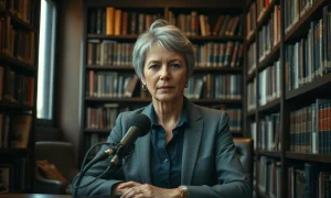 Historian Jill Lepore speaking on a podcast about her book on Silicon Valley and the artificial state