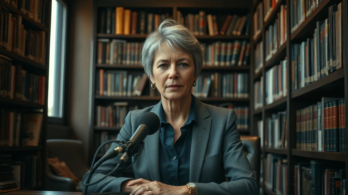 Historian Jill Lepore speaking on a podcast about her book on Silicon Valley and the artificial state