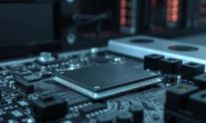 Close-up of OpenAI's Jalapeño AI inference chip on a circuit board