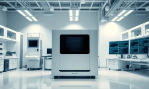 PacBio long-read sequencing instrument in a modern laboratory setting