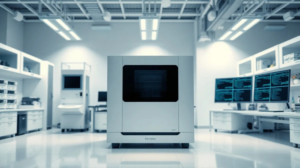 PacBio long-read sequencing instrument in a modern laboratory setting