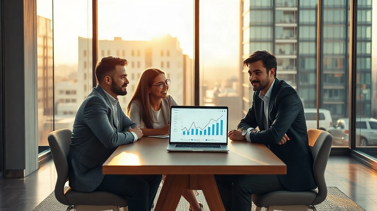 Investors and founders in a meeting at Reach Capital's San Francisco office