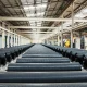 Interior of Sila's Moses Lake battery material factory with production equipment