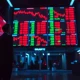 Trading floor with red stock charts after tech sell-off losses at Situational Awareness fund