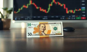 Swiss franc and US dollar banknotes side by side on a desk, symbolizing USD/CHF forex trading.