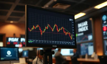 US Dollar Index chart showing decline below 99.00 ahead of PCE data release