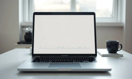 Wispr Flow meeting notetaker on a MacBook in a bright office setting