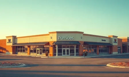 Modern retail property representing Alpine Income Property Trust real estate holdings